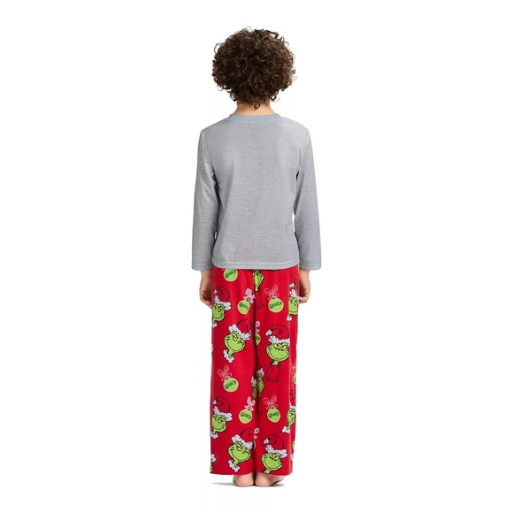 NWT Grinch Family Sleep Kids 2-Piece Pajama Set - Picture 6 of 13